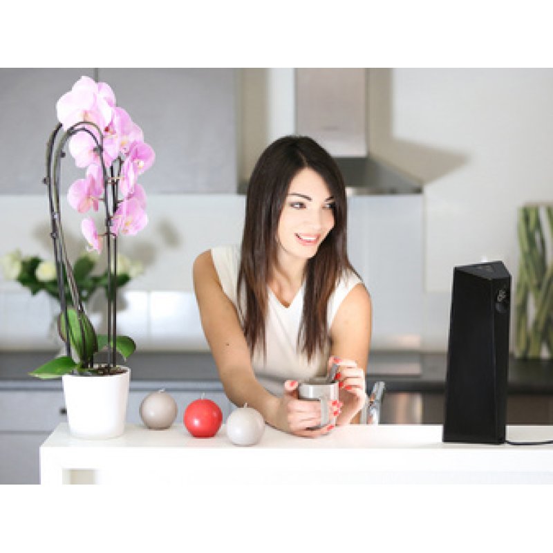 UNiLUX Lampe de luminothérapie à LED Dayvia SLIM STYLE, noir