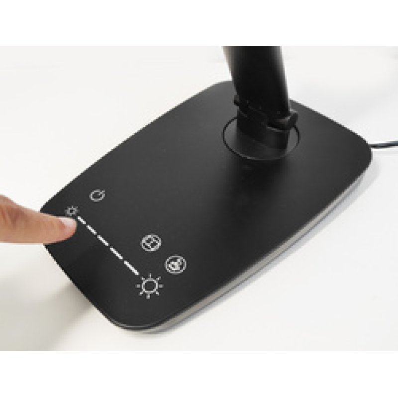 UNiLUX Lampe de bureau à LED WISTLED, noir