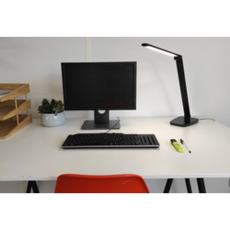 UNiLUX Lampe de bureau à LED WISTLED, noir