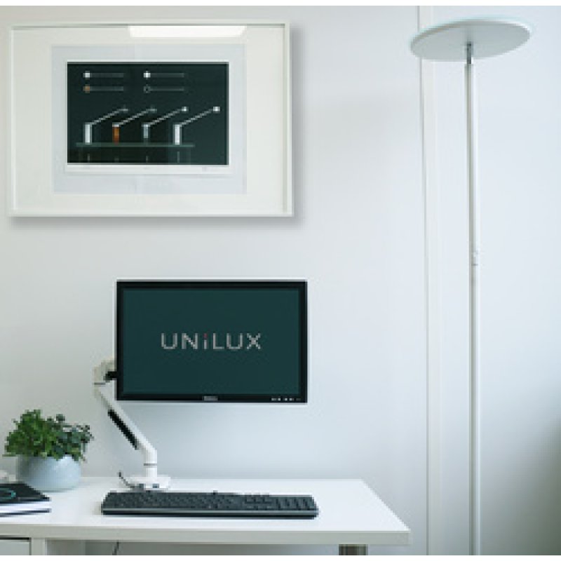 UNiLUX Lampadaire à LED LEDDY, hauteur: 1.800 mm, blanc