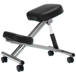 UNiLUX Tabouret ergonomique assis-genoux ERGO LEG, noir