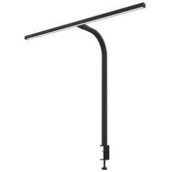 UNiLUX Lampe de bureau à LED STRATA, pied de serrage, noir