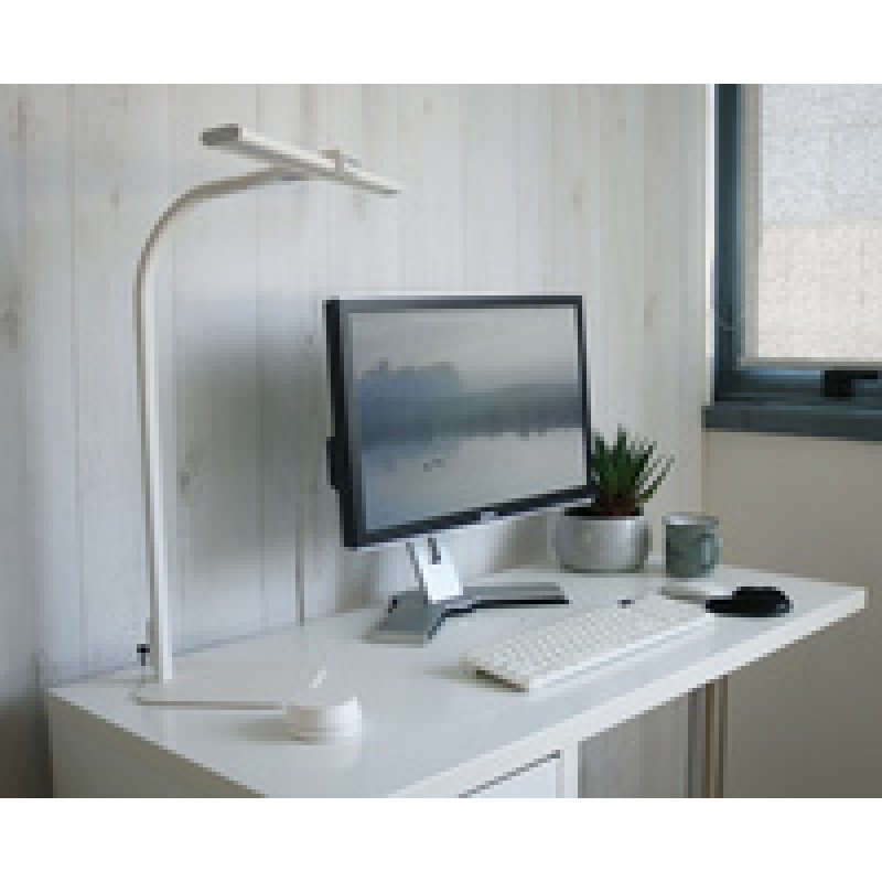 UNiLUX Lampe de bureau à LED STRATA BASE, pied, blanc