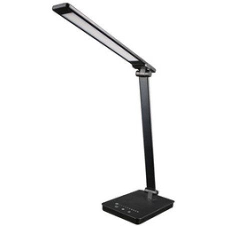 UNiLUX Lampe de bureau à LED NOVY, pied, noir