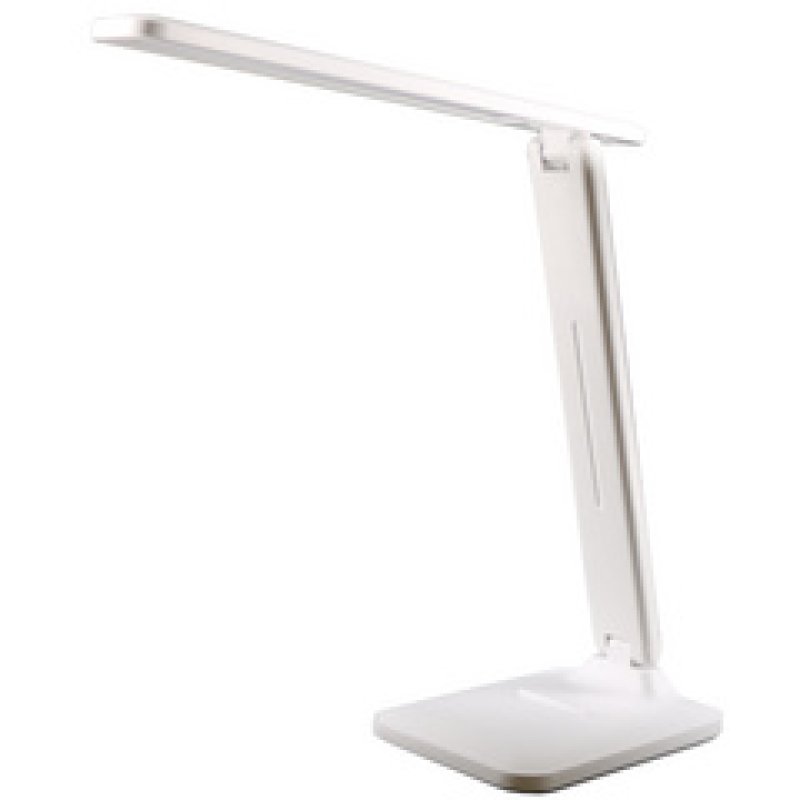 UNiLUX Lampe de bureau à LED et batterie HALO, pied, blanc