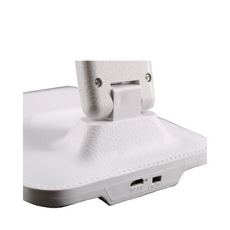 UNiLUX Lampe de bureau à LED et batterie HALO, pied, blanc