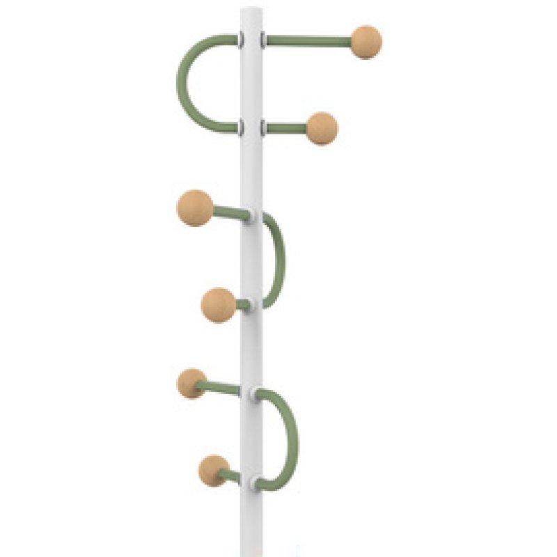 UNiLUX Portemanteau STUDIO, hauteur: 1.750 mm, blanc/vert