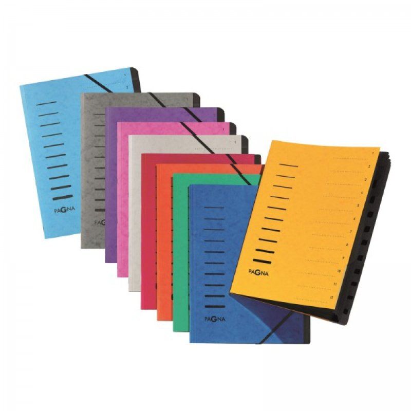PAGNA trieur "Sorting File", 12 compartiments, bleu