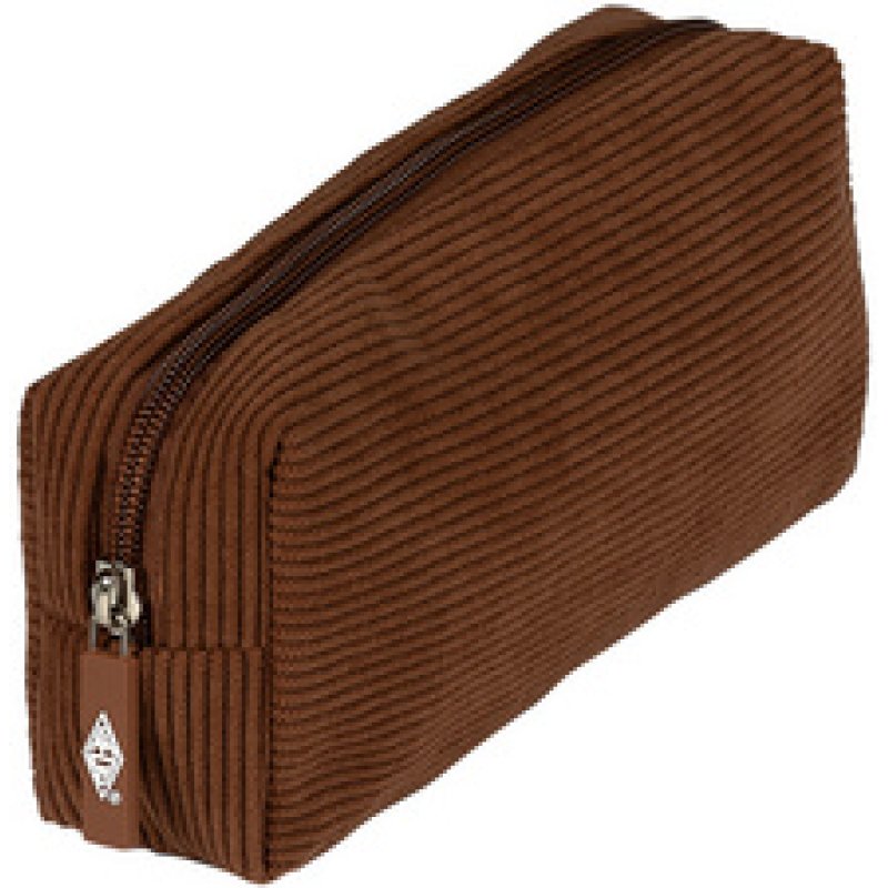 WEDO Trousse en velours côtelé, marron