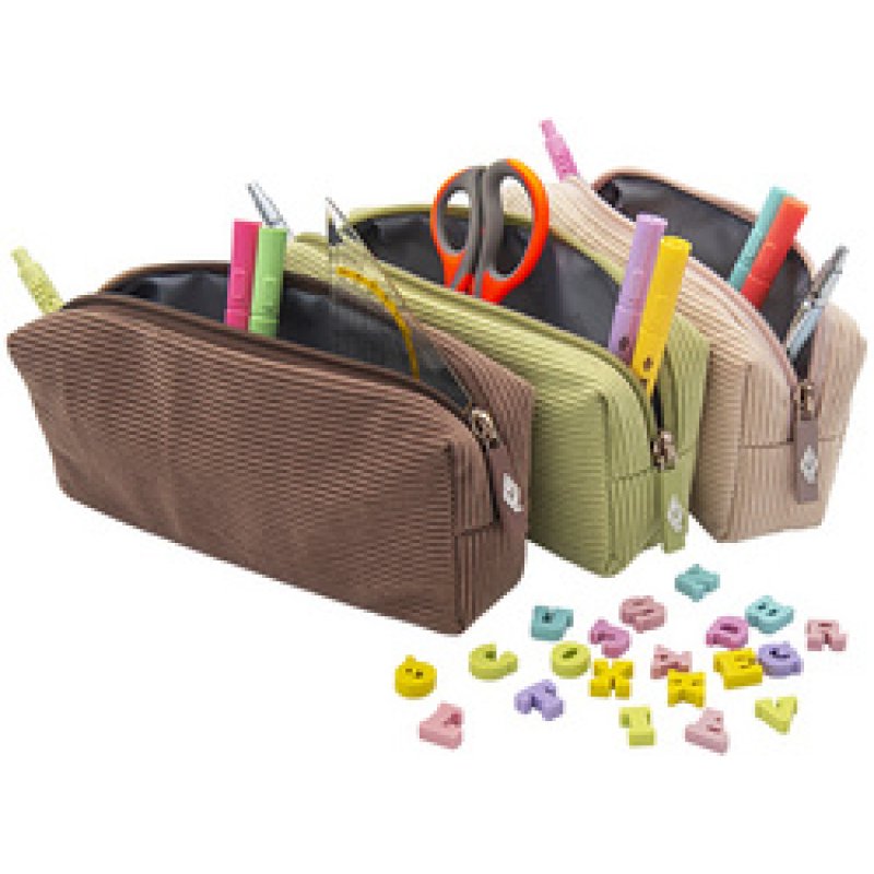 WEDO Trousse en velours côtelé, beige