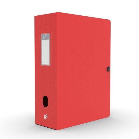 Oxford Boîte de classement Memphis, dos de 100 mm, rouge