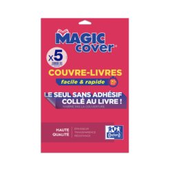 Oxford Couvre-livres "Magic Cover", contenu: 5 feuilles
