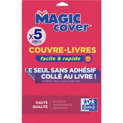 Oxford Couvre-livres "Magic Cover", contenu: 10 feuilles