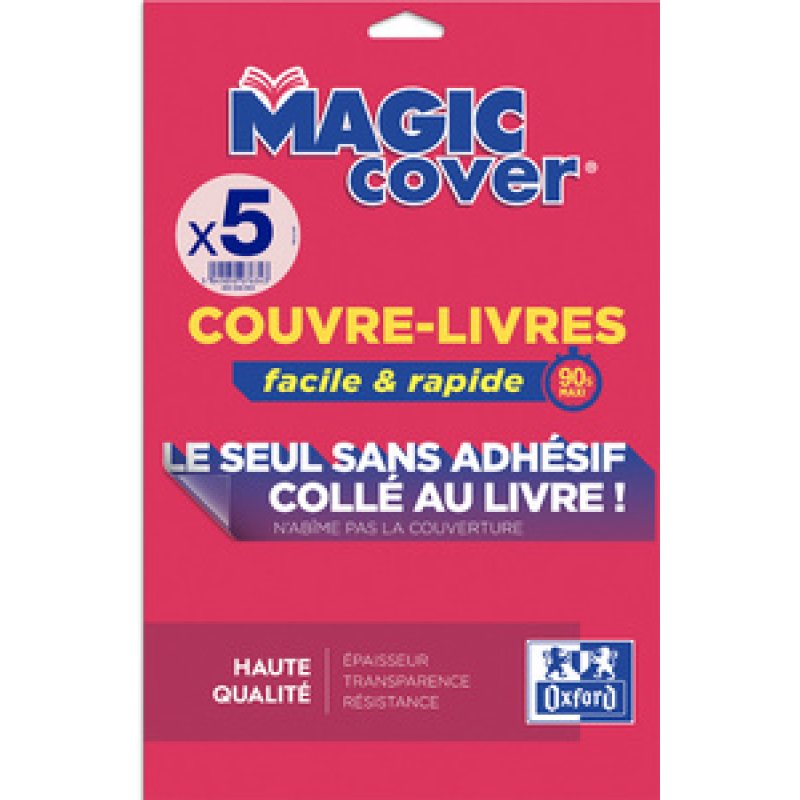 Oxford Couvre-livres "Magic Cover", contenu: 10 feuilles