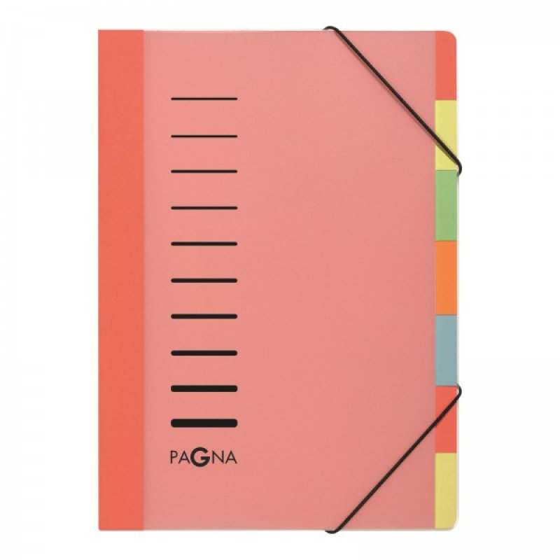 Pagna 44043-13 tab index Presentation folder Polypropylene (PP), Rubber Transparent