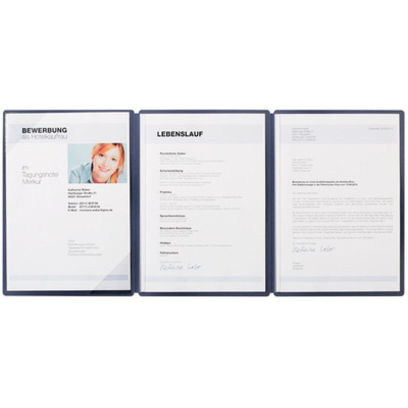 PAGNA Dossier de présentation / candidature "Straight", bleu