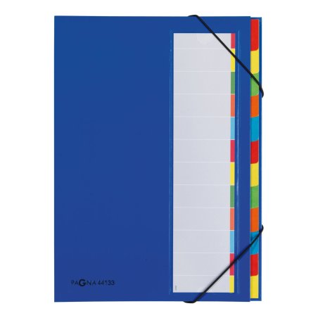 Pagna 44133-02 tab index Cardboard, Paper, Polyester, Rubber Blue