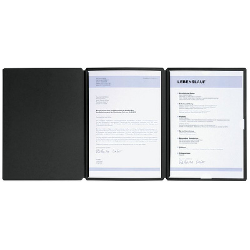 PAGNA Bewerbungsmappe "Spirit", DIN A4, aus Karton, blau