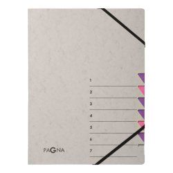 Pagna 44307-10 divider book Grey, Purple Cardboard A4