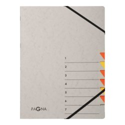 Pagna 44307-12 divider book Grey, Orange Cardboard A4