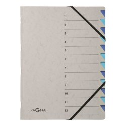Pagna 44312-02 divider book Blue, Grey Cardboard A4
