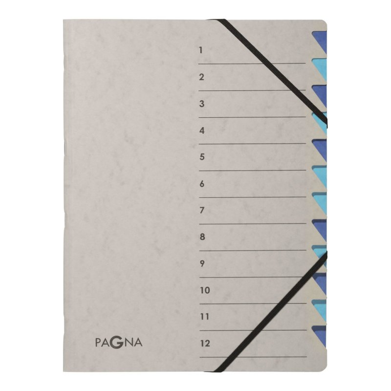 Pagna 44312-02 divider book Blue, Grey Cardboard A4