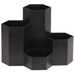 WEDO Multipot HONEYCOMB, 4 compartiments, PP, noir