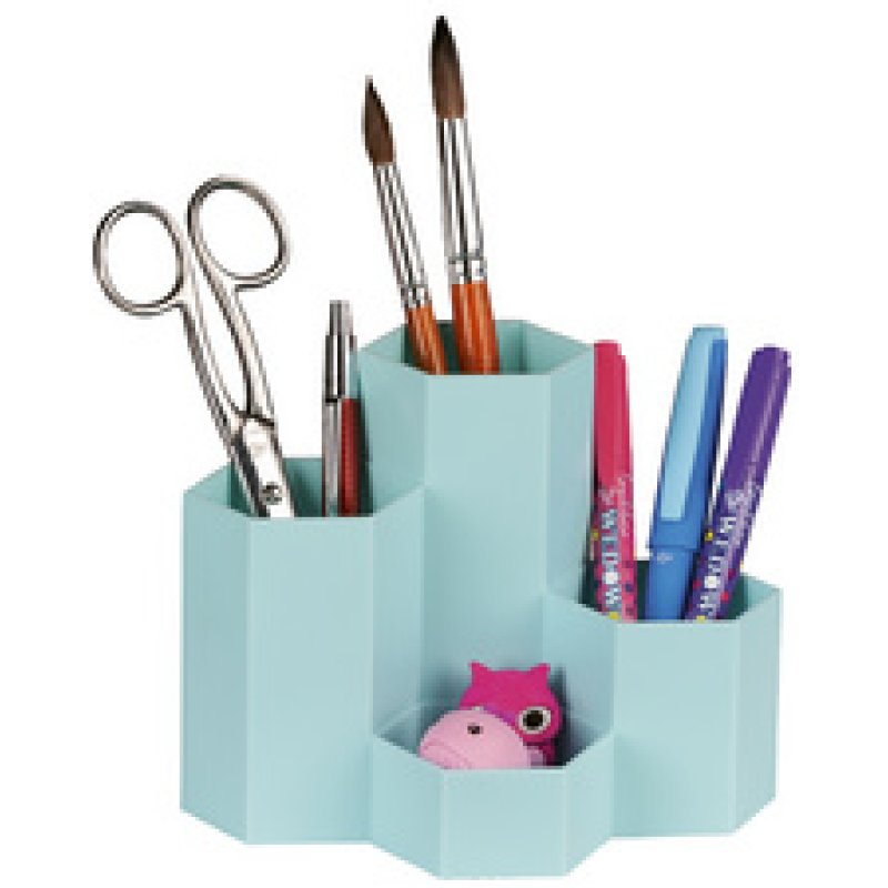 WEDO Multipot HONEYCOMB, 4 compartiments, PP, noir