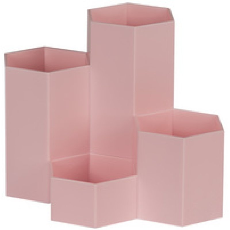 WEDO Multipot HONEYCOMB, 4 compartiments, PP, rose