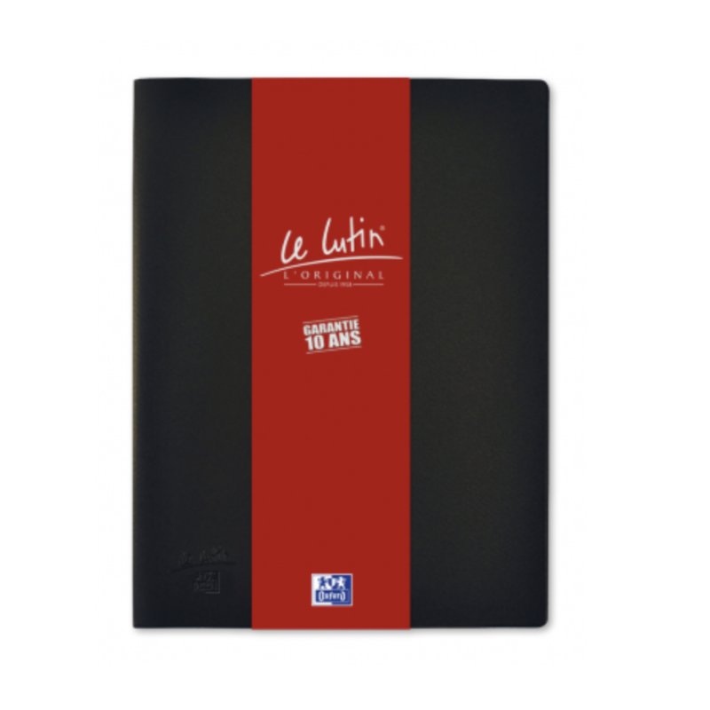 Oxford Protège-documents "Le Lutin", A4, 50 pochettes, noir