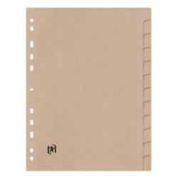 Oxford Intercalaires Touareg, uni, 12 touches, format A4