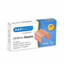 RAPESCO Agrafes 24/6, cuivré et galvanisé