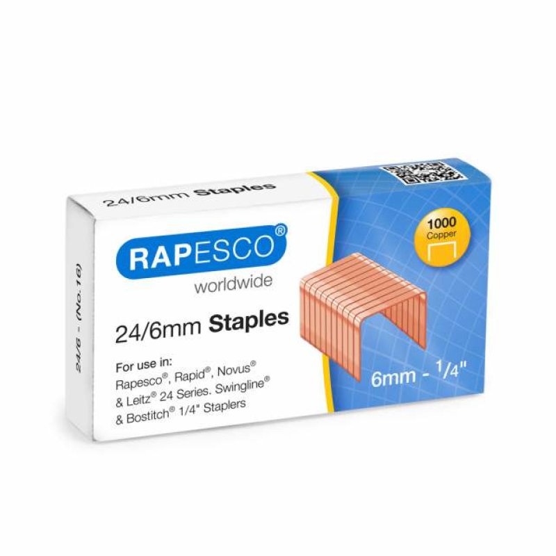Rapesco S24600Z3 Staples pack 1000 staples