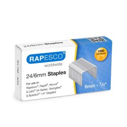 RAPESCO Agrafes 24/6, 1.000 pièces, galvanisé