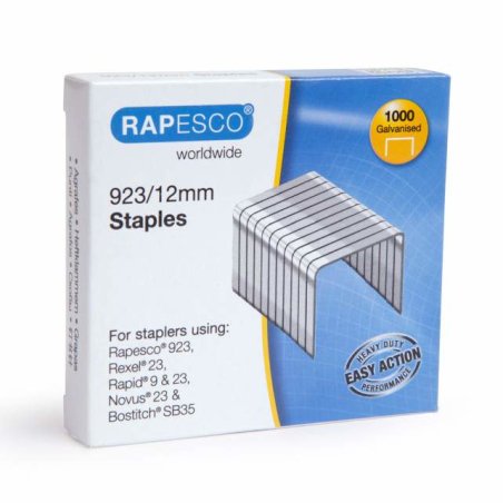 Rapesco 1238 Pack d'agrafes 1000 agrafes