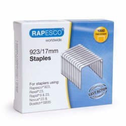 RAPESCO Agrafes 923/17, 1.000 pièces, galvanisé