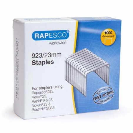 RAPESCO Agrafes 923/23, 1.000 pièces, galvanisé