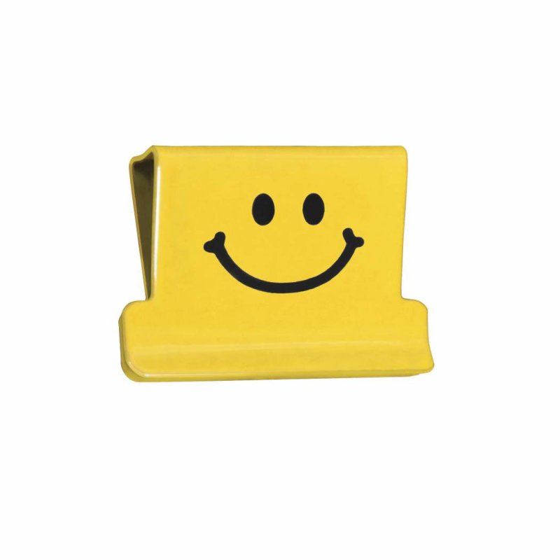 RAPESCO Clips à documents Supaclip 40, jaune, motif Smile