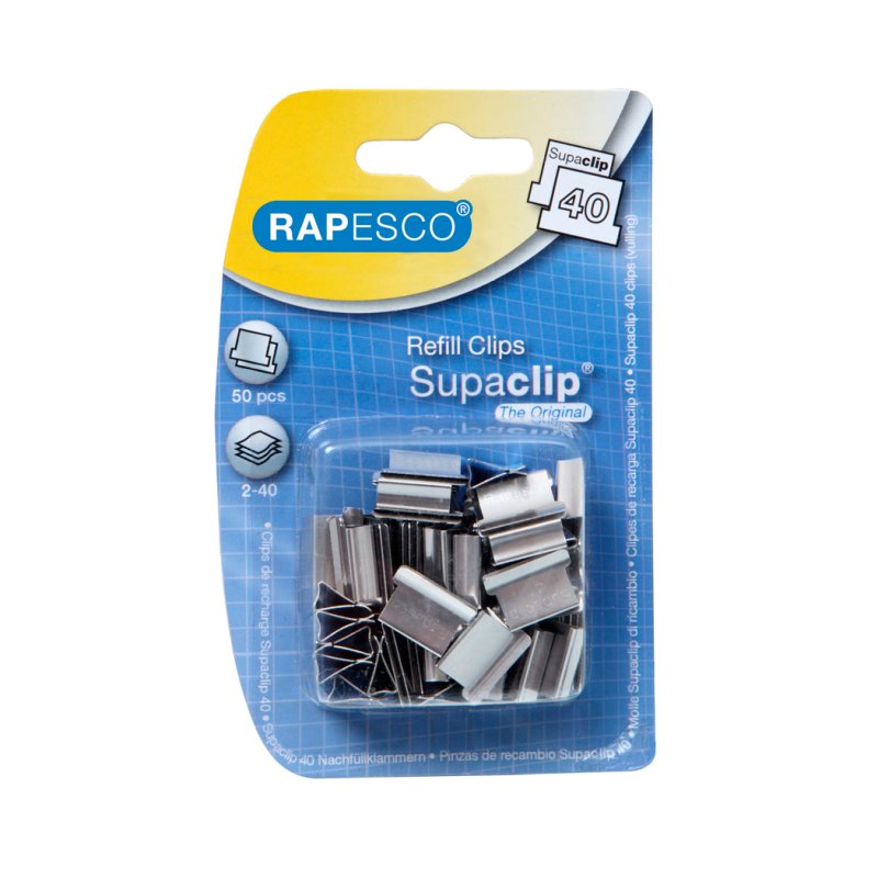 Rapesco RC4050SS reliure Acier inoxydable 50 pièce(s)