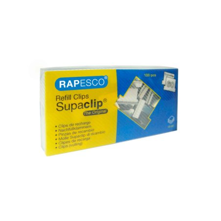 RAPESCO Clips à documents Supaclip 60, 100 pièces,