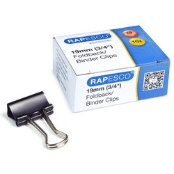 RAPESCO Pince double clip, largeur: 32 mm, noir