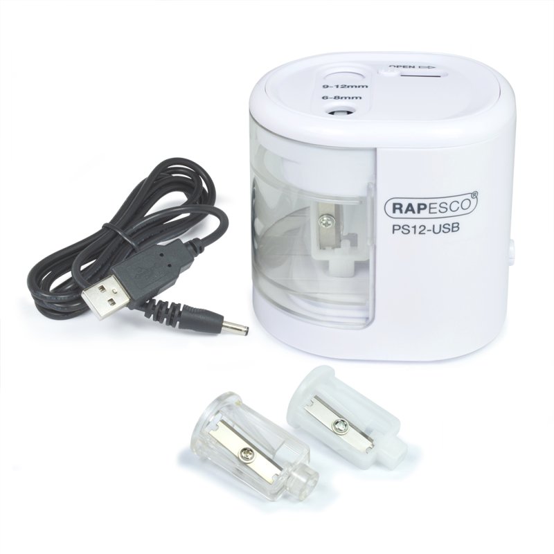 Rapesco PS12-USB Electric pencil sharpener White