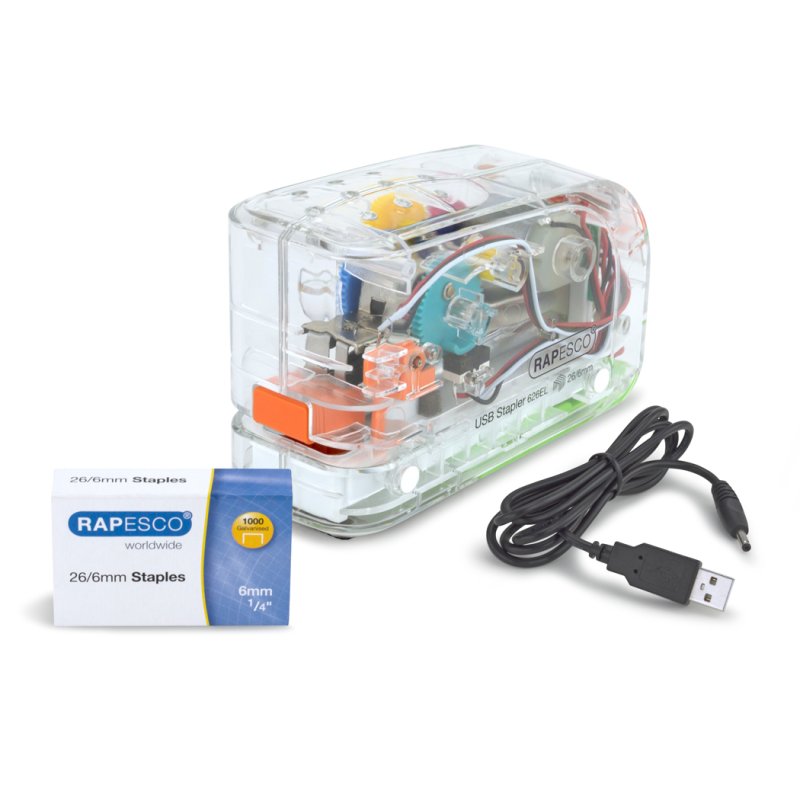 RAPESCO Agrafeuse électrique 626EL, transparent