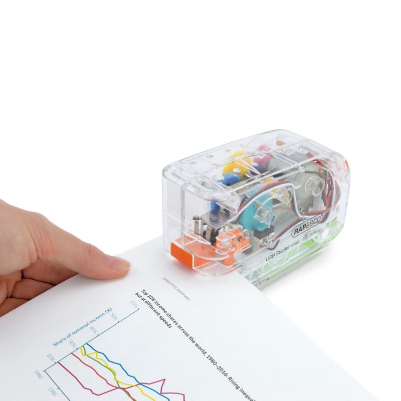 RAPESCO Agrafeuse électrique 626EL, transparent