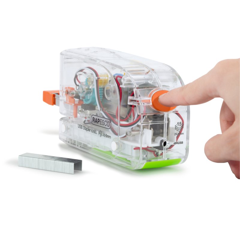 RAPESCO Agrafeuse électrique 626EL, transparent