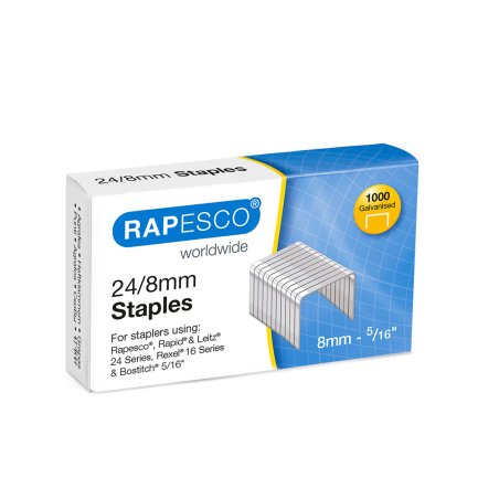 RAPESCO Agrafes 24/8, 1.000 pièces, galvanisé