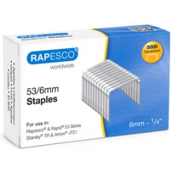 RAPESCO Agrafes 53/6, 2.000 pièces, galvanisé