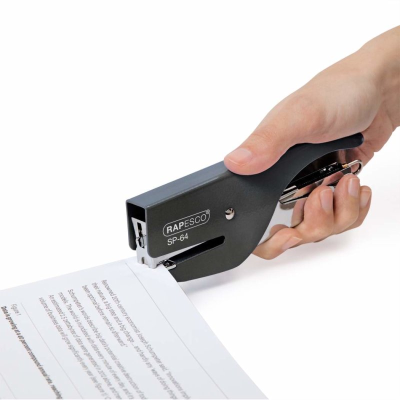 RAPESCO Pince agrafeuse SP-64 (6/4 & 21/4 mm) chrome/noir