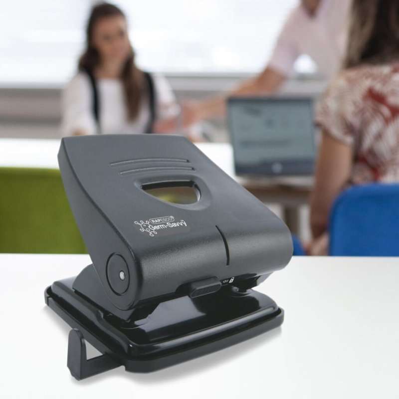Rapesco 827-P 2 hole punch 30 sheets Black
