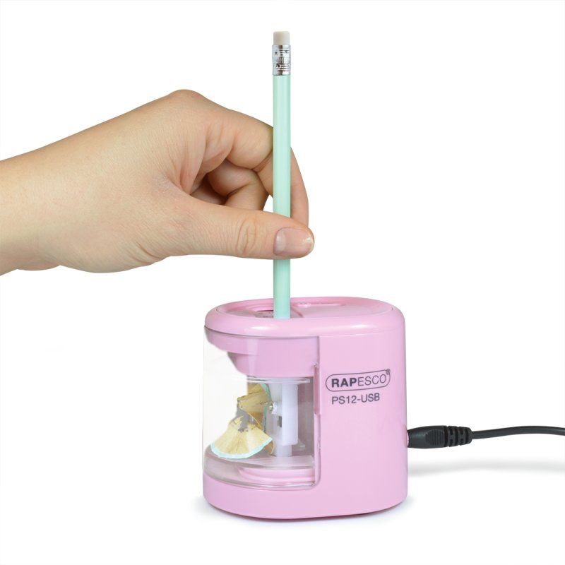 Rapesco PS12-USB Electric pencil sharpener Pink